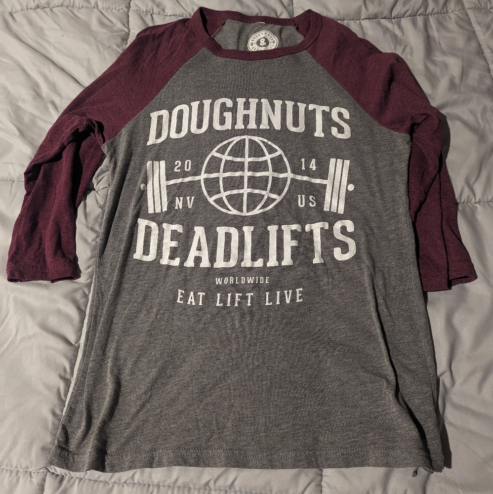 Doughnuts & Deadlifts 3/4 sleeve